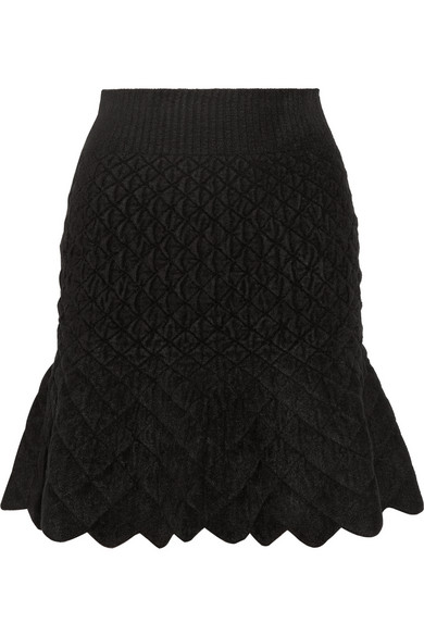 Most Wanted: Alexander McQueen Quilted Chenille Mini Skirt - Interview ...