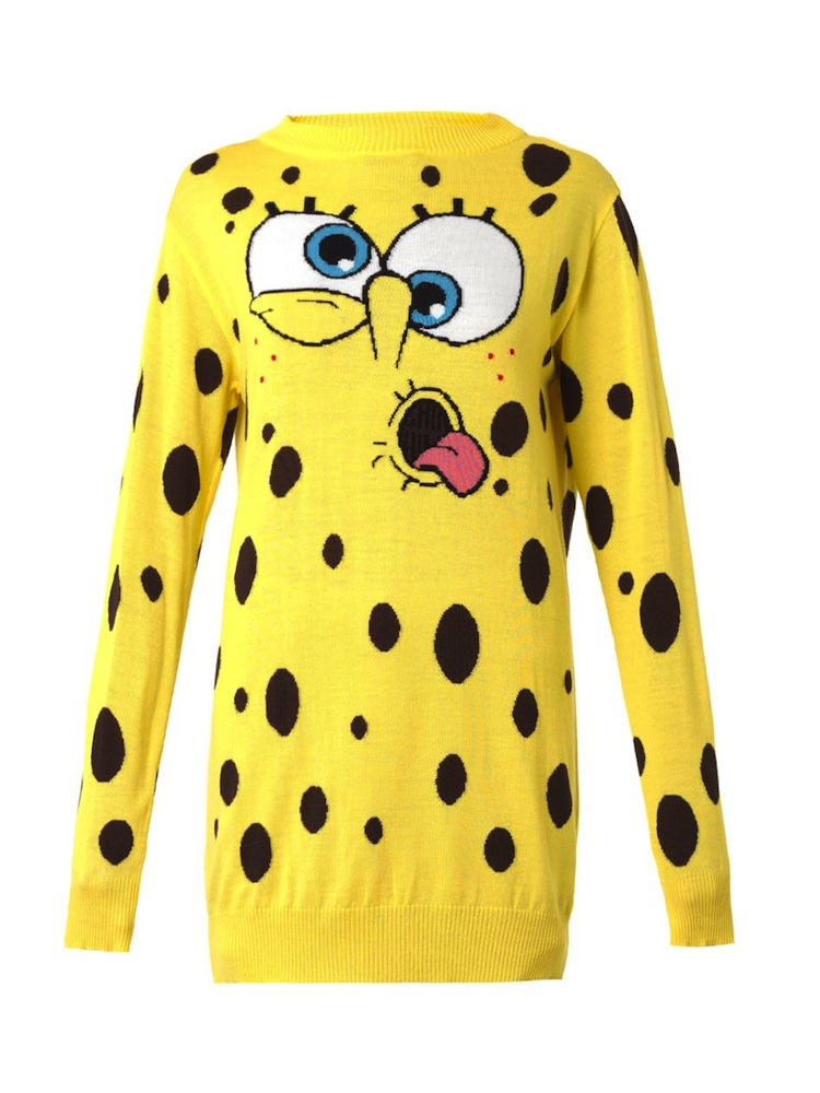 moschino spongebob sweater