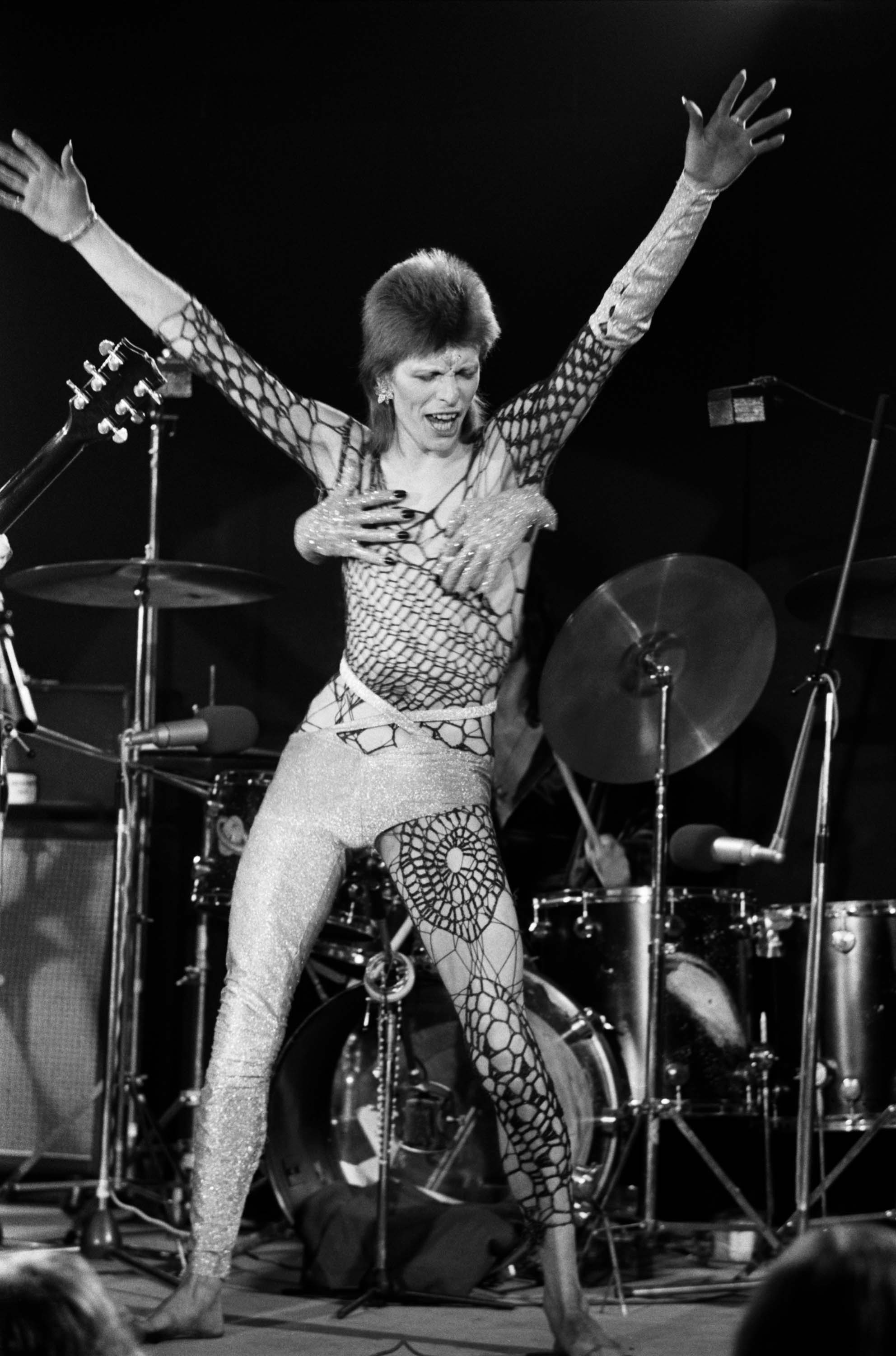 See Terry O'Neill's rare images of David Bowie's last show as