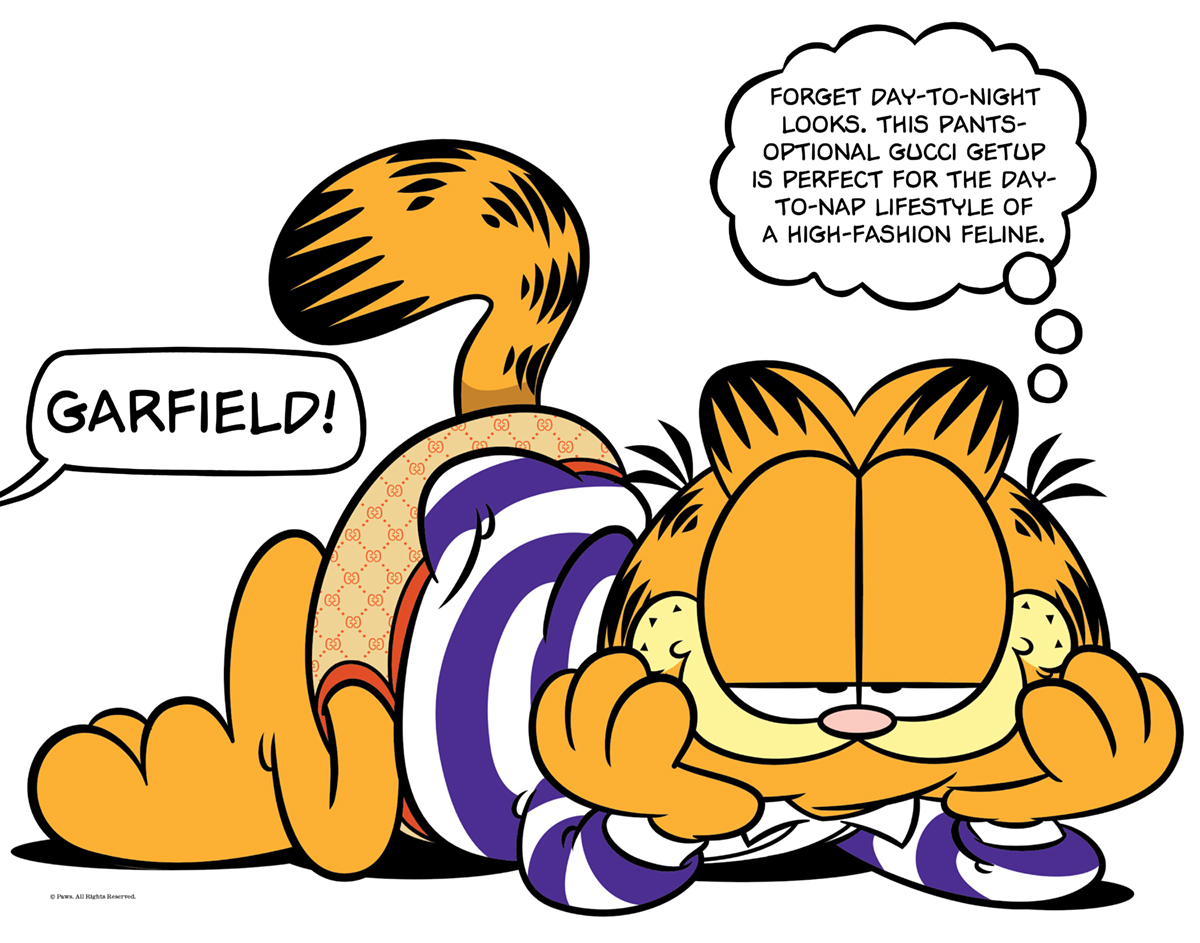 Garfield the Cat is the World's Most Underrated Fashion Icon.