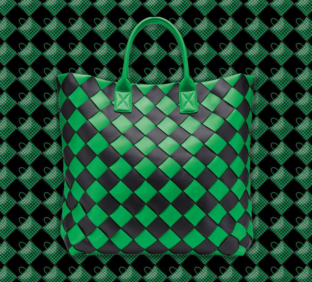 Into: What's Really Surreal with Bottega Veneta's Slime Green Tote Bag