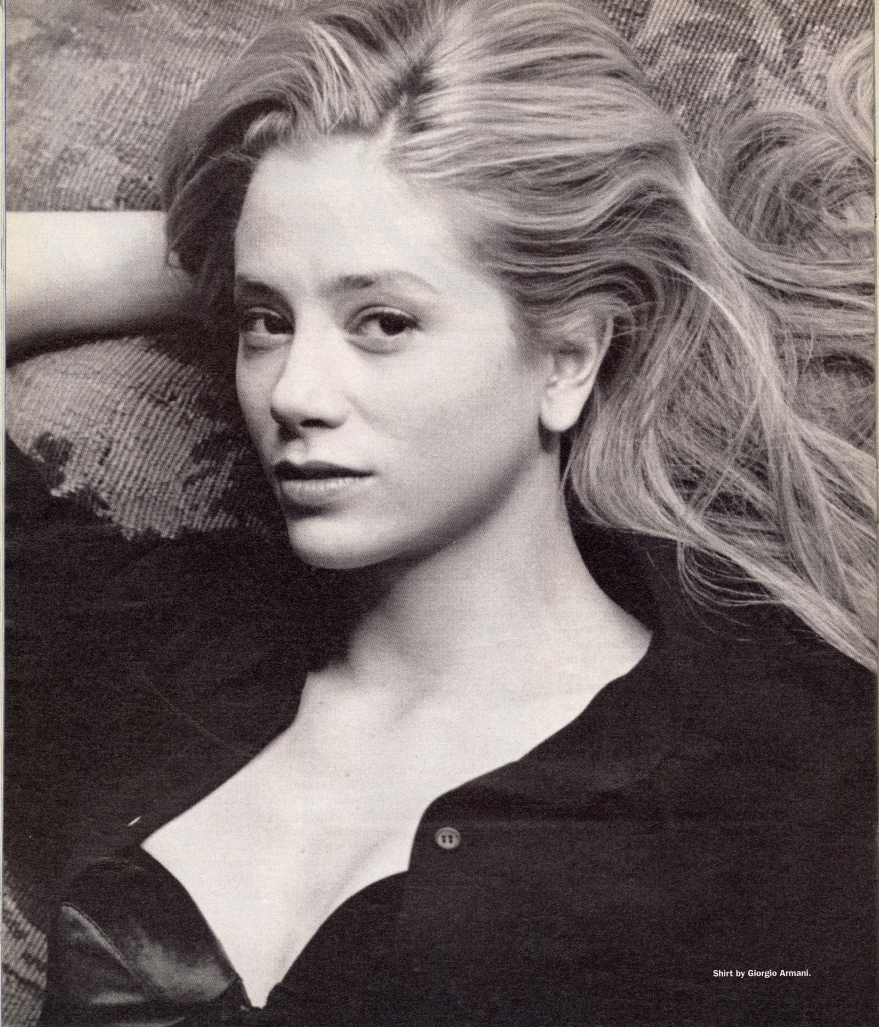 Mira Sorvino photographed by Paul Maffi for the November 1995 issue of Inte...