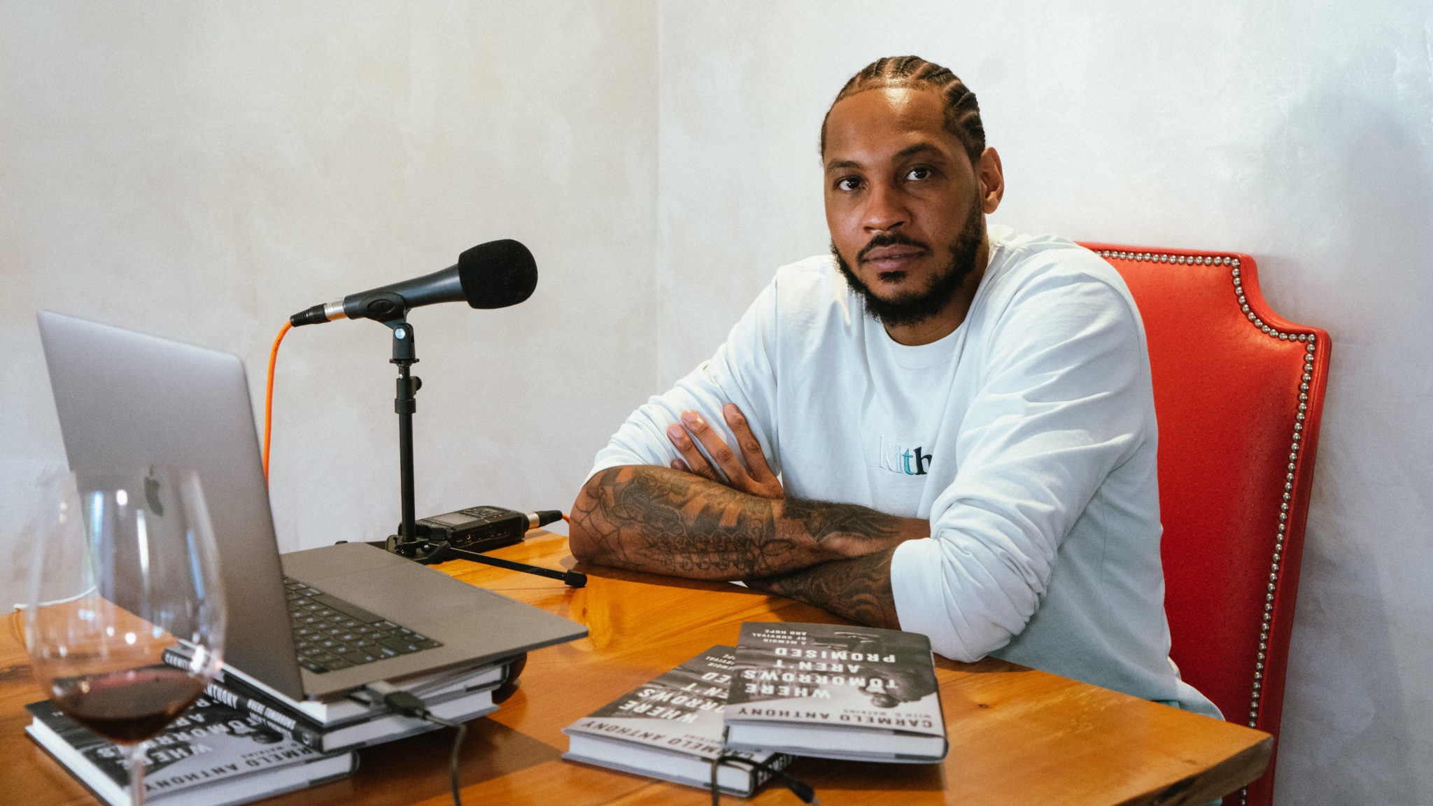 Carmelo Anthony’s New Memoir Is Brought to You by Wine and Cigars