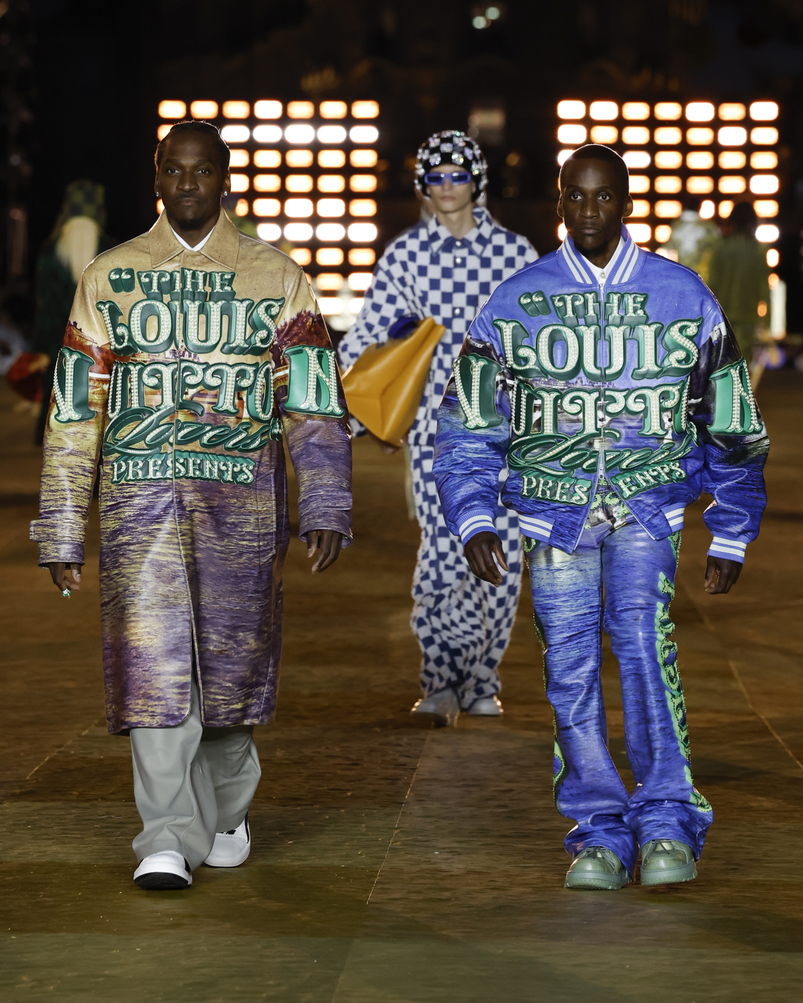 At Pharrell's Louis Vuitton Show, the Night Luxury Went Electric