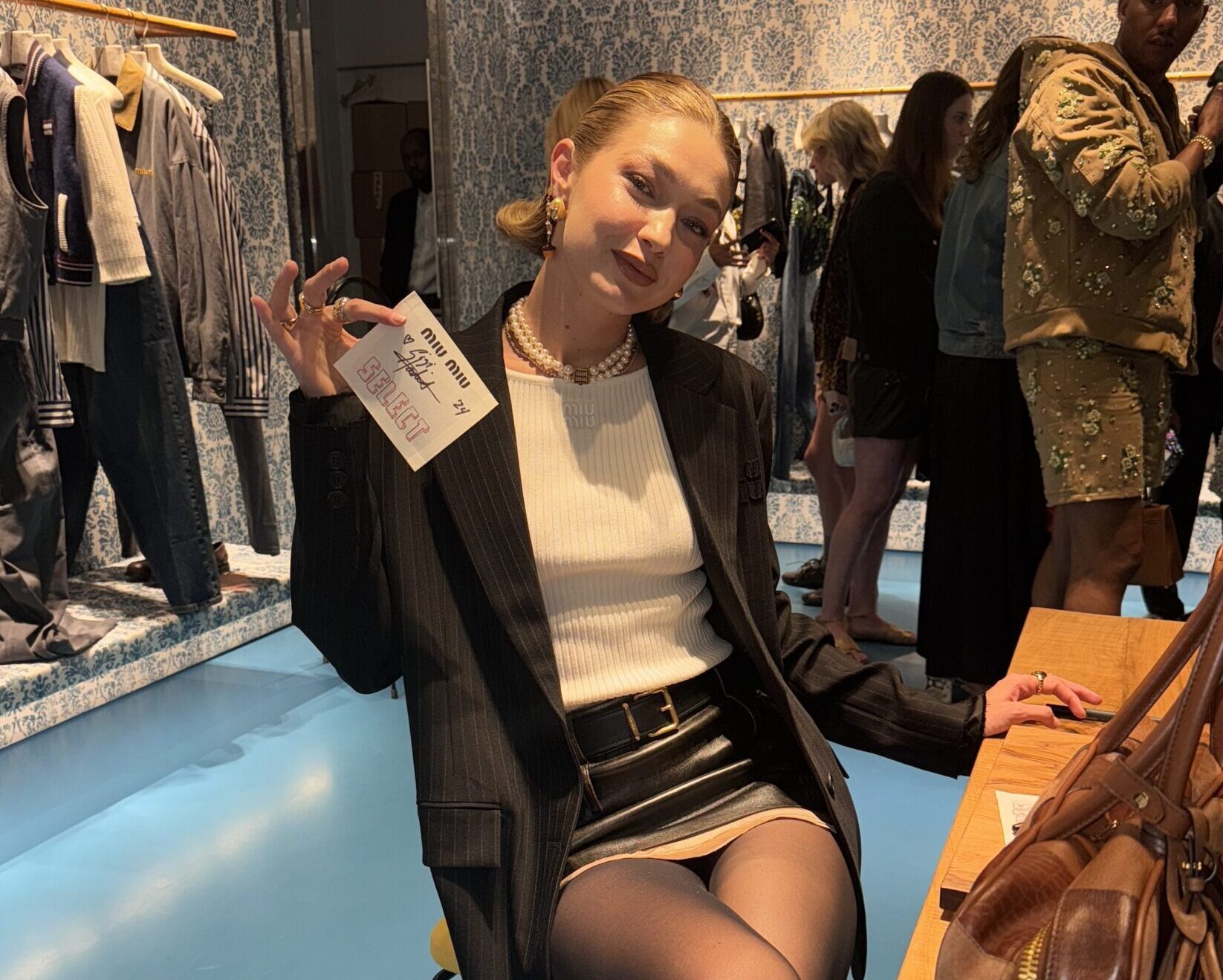 Three Minutes With the Messy Miu Miu Girlboss, Miss Gigi Hadid