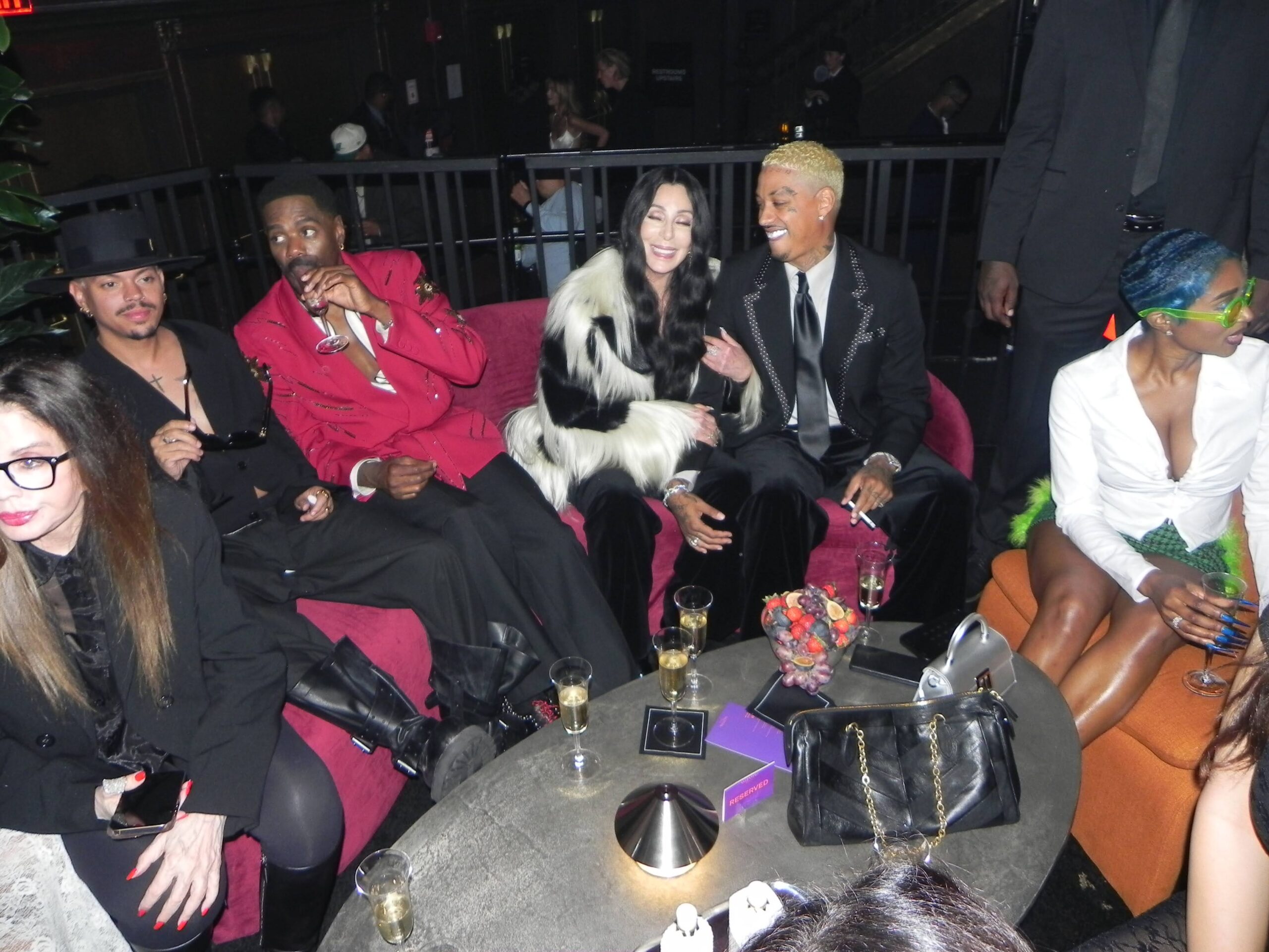 Cher and Colman Domingo at Valentino party.