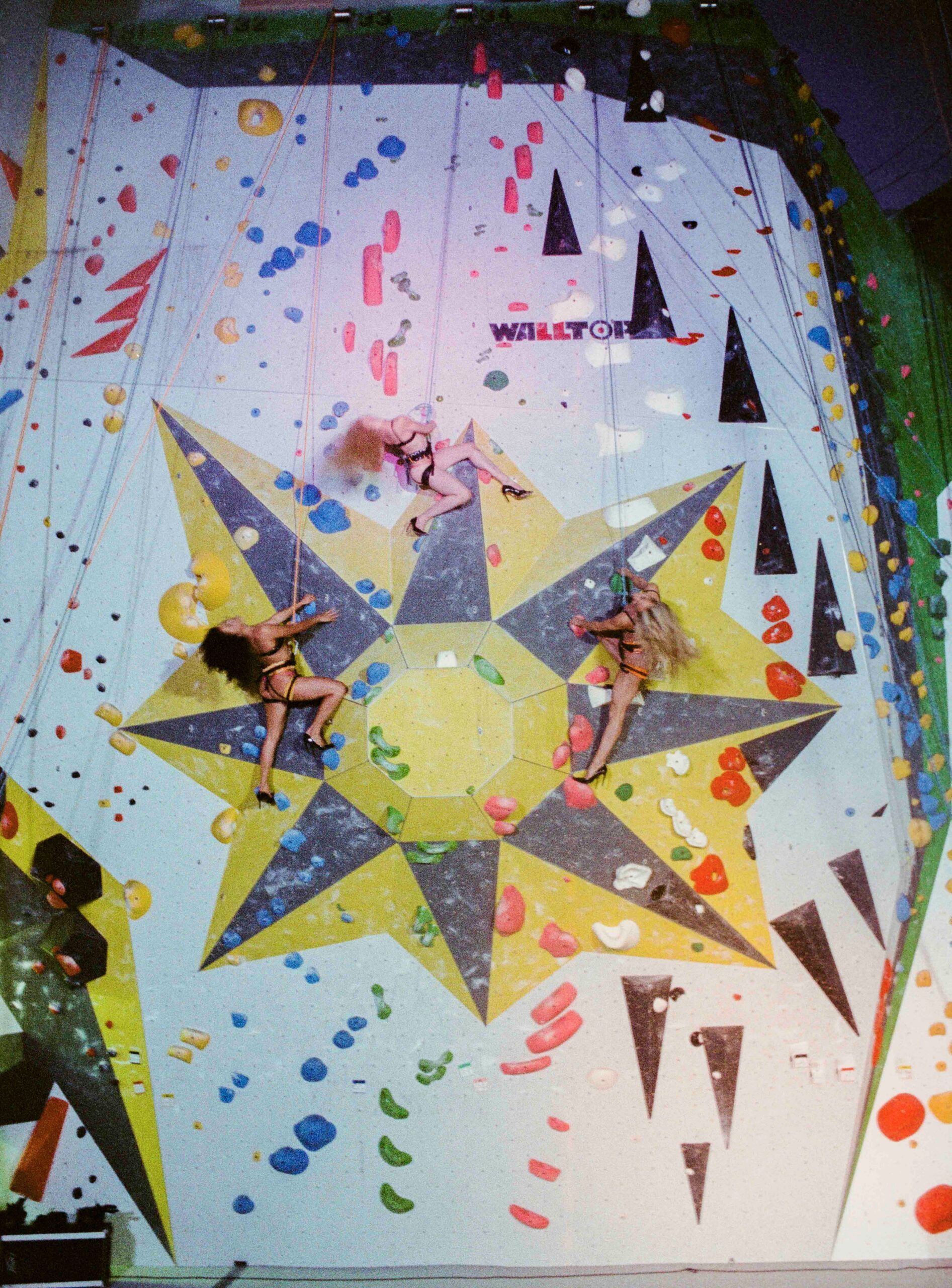 The G Strings on a rock wall