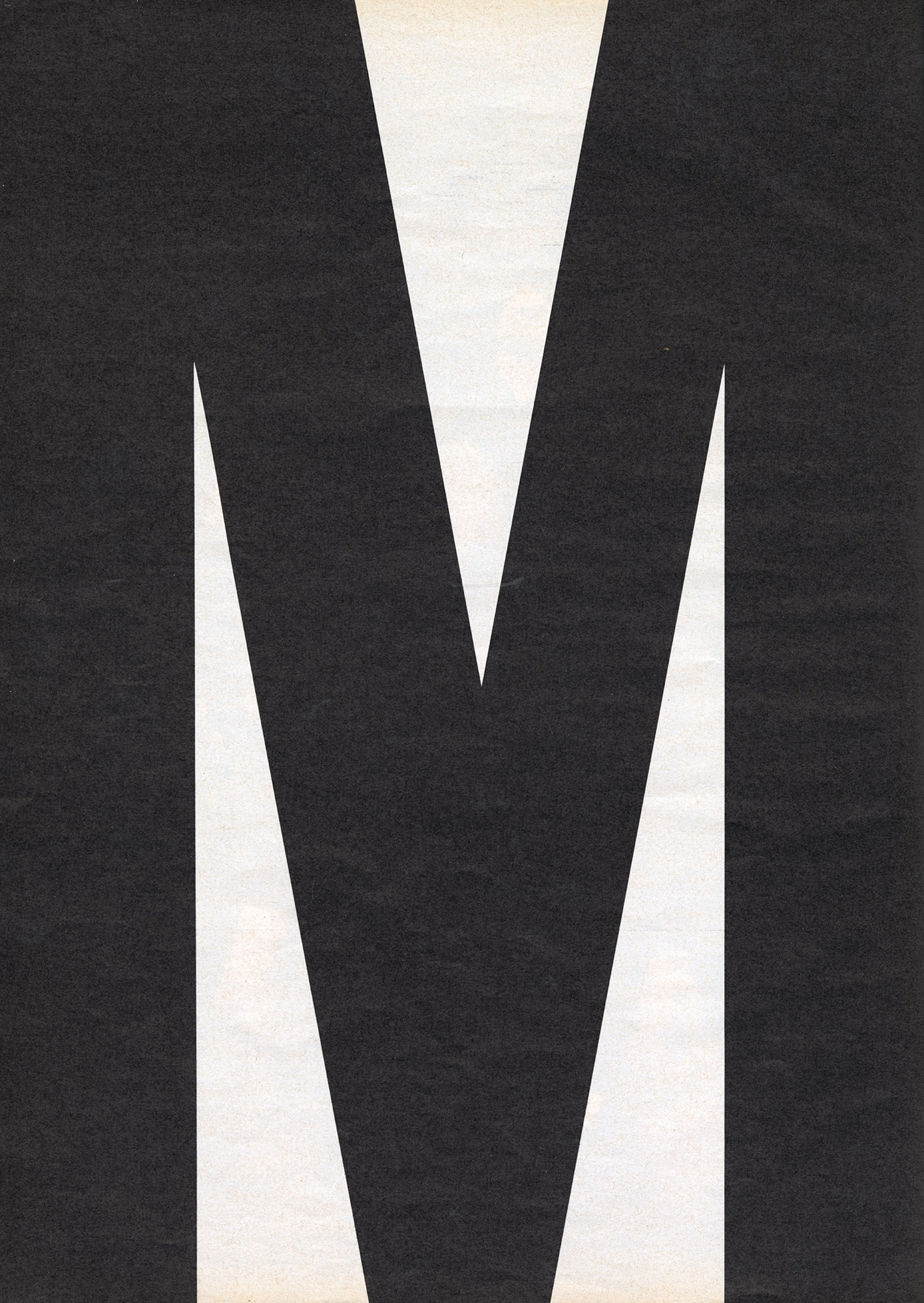 The letter M in black.