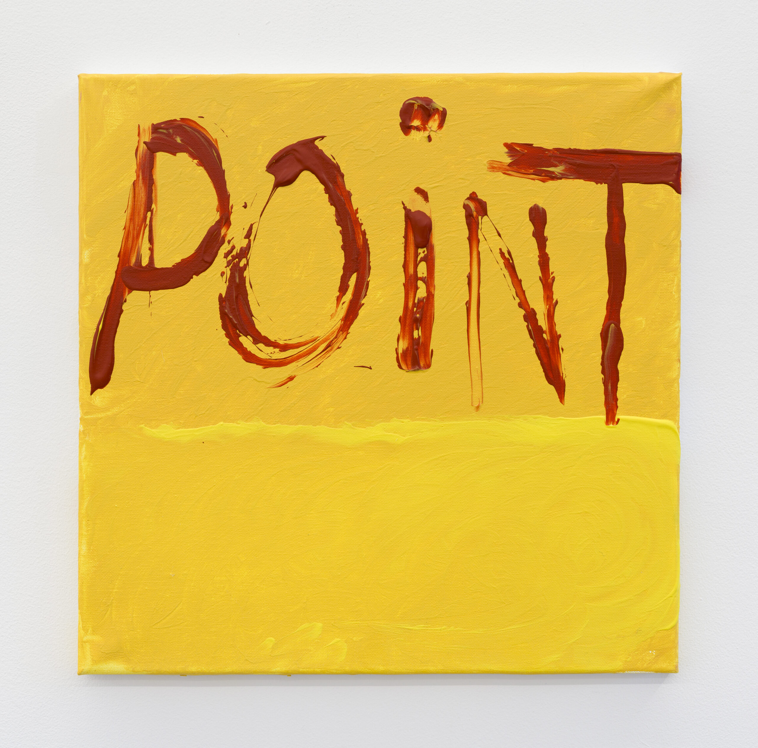 POINT (2017), a painting by Sue Tompkins
