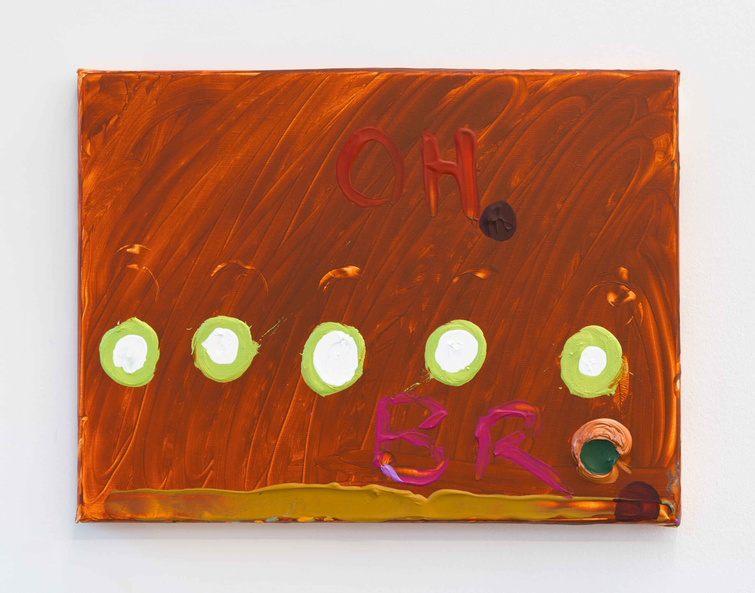 OH BRO (2014), a painting by Sue Tompkins