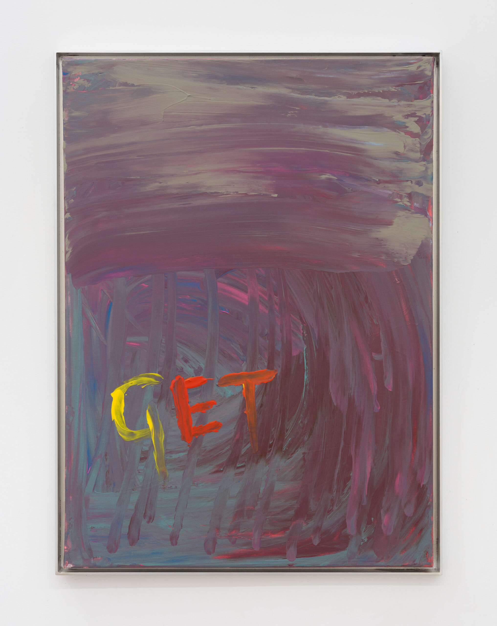 Get (2013), a painting by Sue Tompkins