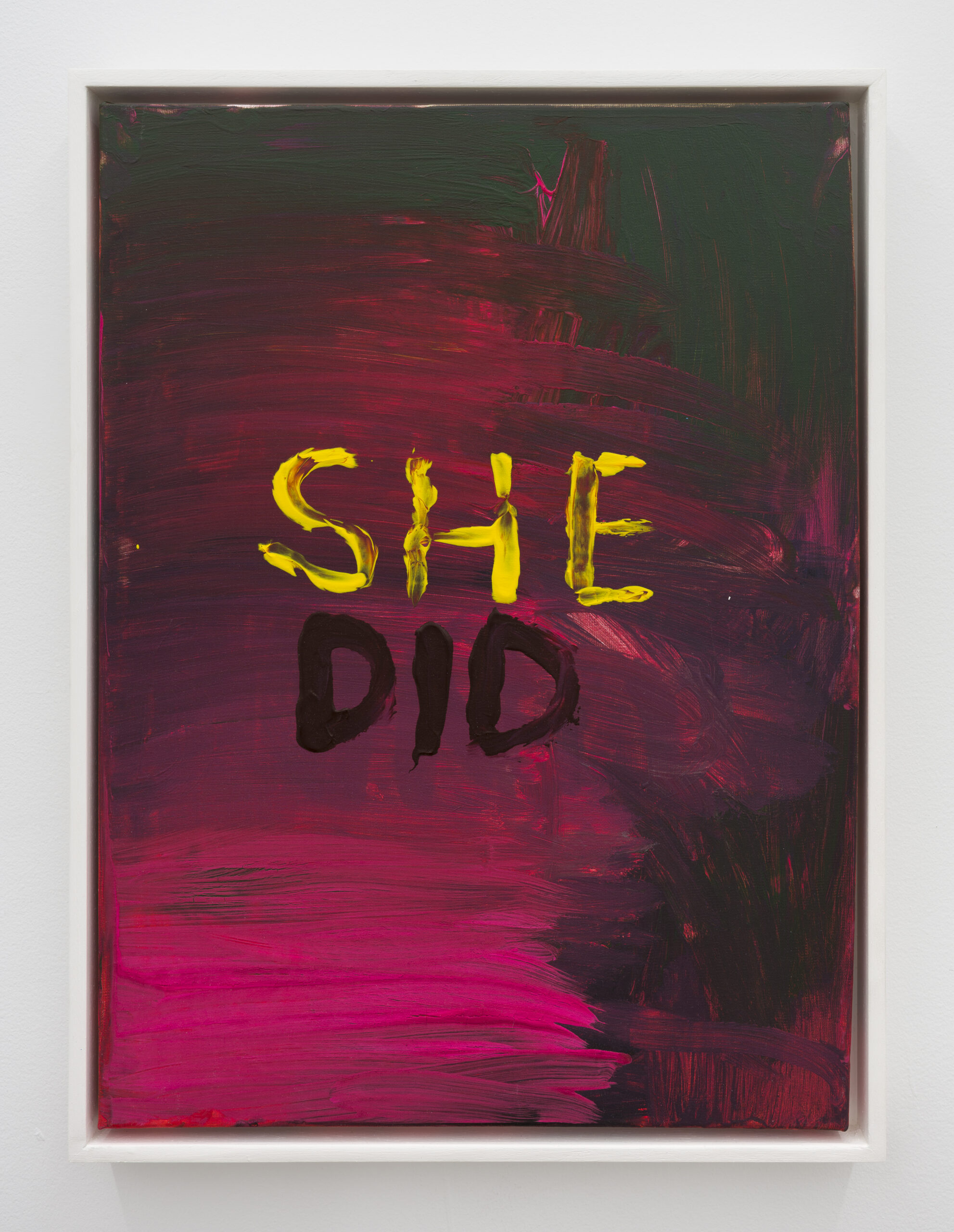 She Did (2013), a painting by Sue Tompkins.