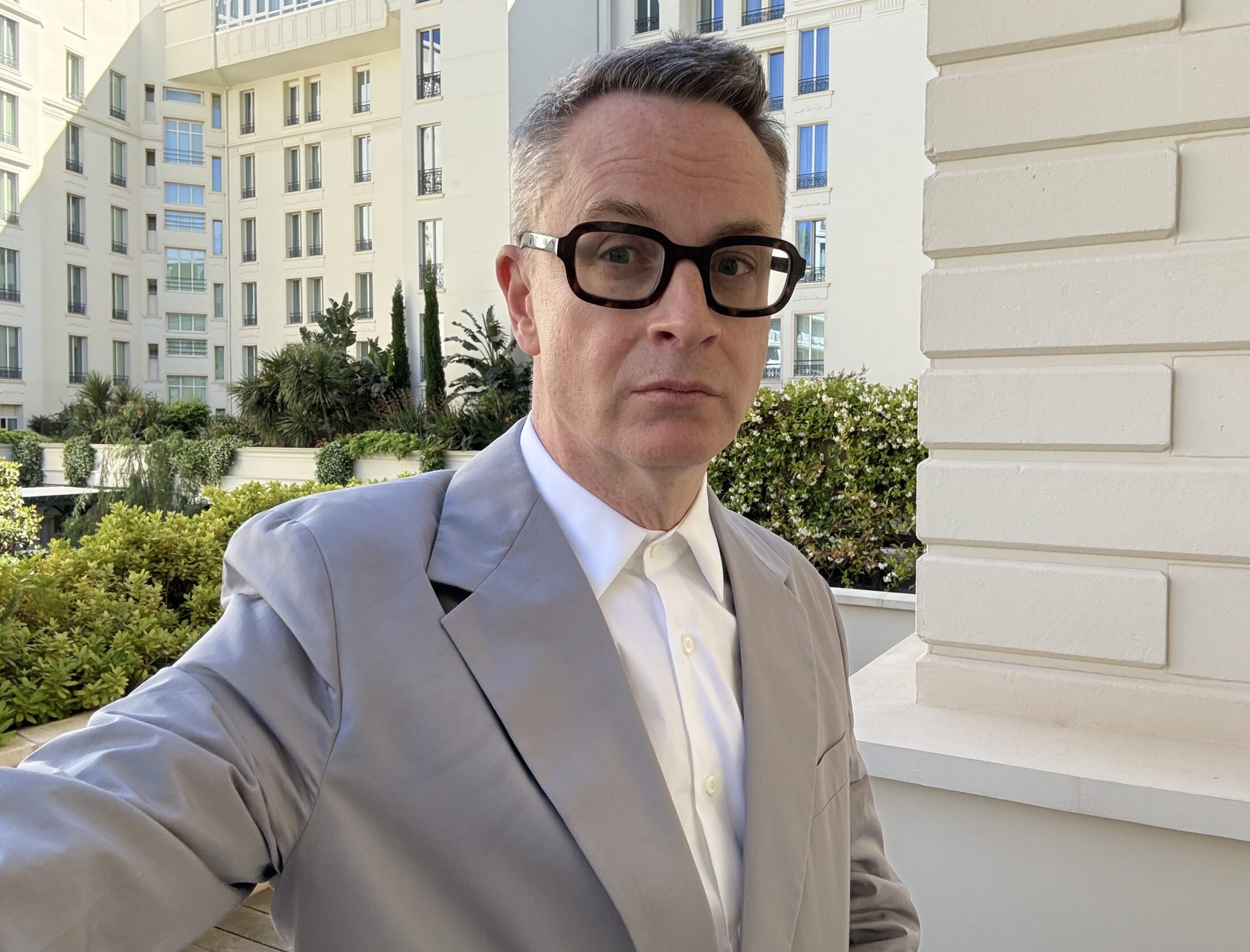 Nicolas Winding Refn taking a selfie.