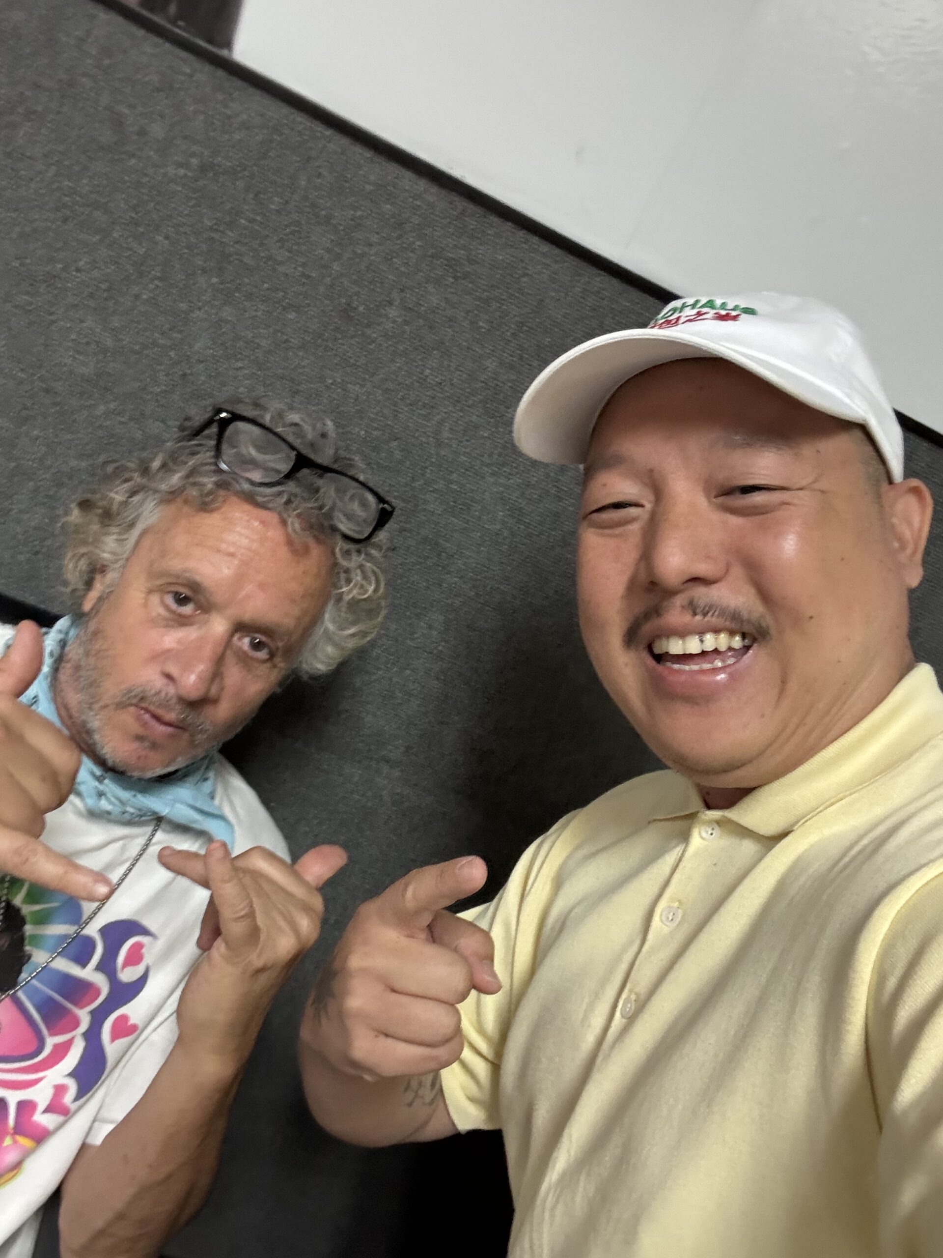 Eddie Huang with Pauly Shore.
