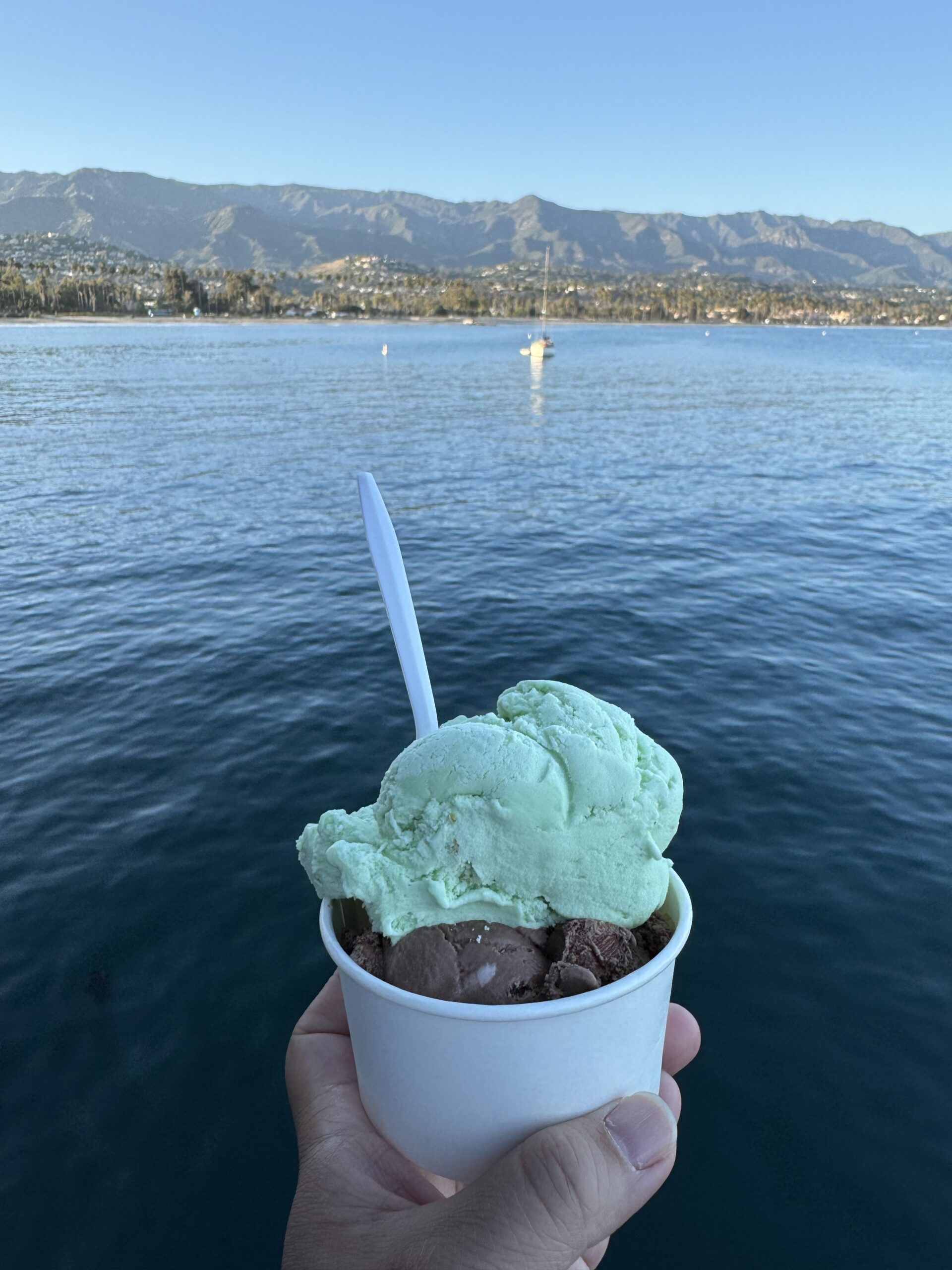 Eddie Huang holding ice cream.